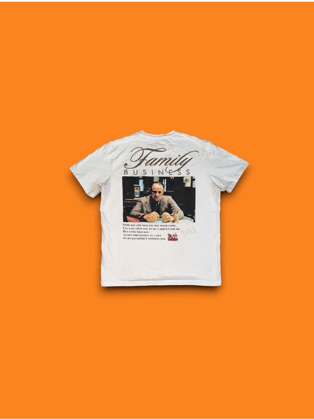 Shoe Palace x The Godfather Family Business T-Shirt white mens large